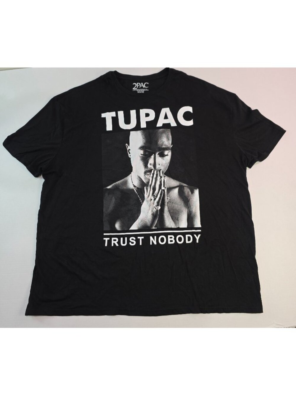 Tupac 2Pac t-shirt Trust Nobody Black Size 3XL Amaru label Brand New No Tags